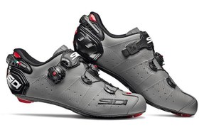 Resim Sidi Wire 2 Karbon Matt Yol Bisikleti Kilitli Ayakkabı Gri 