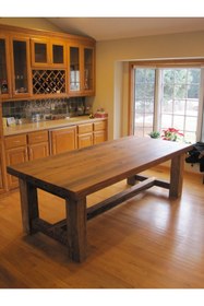 Resim HİKİOE CEVİZ RENGİ YEMEK MASASI 