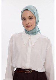 Resim Mirsoy Scarf İpeksi Jakar Şal V Desen Koyu Vizon 