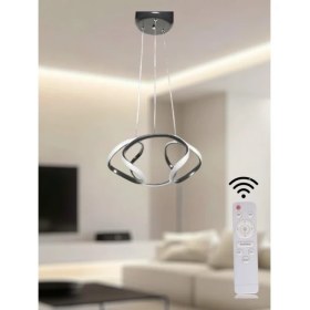 Resim Ey Shop Modern Siyah Drone Model 3 Renk Kumandalı (Beyaz/Sarı/Günışığı) LED Avize 