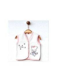 Resim Ekebaby Cute Star Lüks Kapitone Yelek 44116 Beyaz 