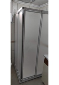 Resim Kare-Dikdörtgen Köşe Girişili Mika Camlı Dusakabin Buzlu 