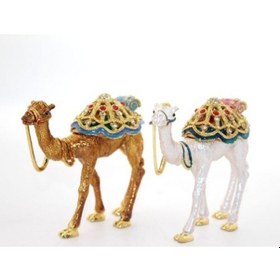 Resim Swarovski Taşlı Tekli Deve Figürü Model 11 