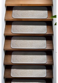 Resim Kare Bukle Halıdan Ekonomik Basamak Ve Merdiven Paspası - Bej / Adet Olarak Satılır Null 