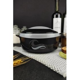 Resim Paslanmaz Çelik Hazneli Yemek Termosu 1000 ml Siyah - CKR3149 