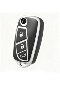 Resim Fiat Fiorino Linea Punto Anahtar Kılıfı Siyah Gümüş 