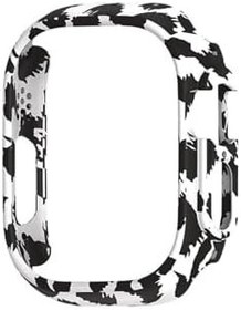 Resim Apple Watch Ultra 49mm Uyumlu Çerçeveli Kasa Korumalı Desenli Kılıf Sert 
