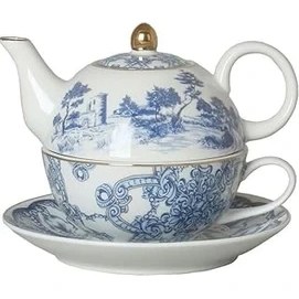 Resim SHC4200 Lucky Florance Bone Tek Kişilik Demlik &amp; Fincan Seti 