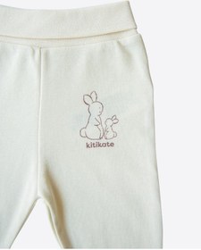 Resim Kitikate Organik New Basic Patiksiz Pantolon Natural Krem 