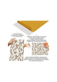 Resim Tink Kendinden Yapışkanlı Kahverengi Petek Desenli Pvc Panel 41x62 Cm 