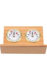 Resim Serendipitous Retro Analog Satranç Saati Zamanlayıcısı - Kurmalı Mekanik Satranç Saati, Pil Gerektirmez Ahşap (Yurt Dışından) 