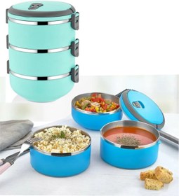 Resim KURCH 3 Katlı Sızdırmaz Yemek Termosu Sefer Tası (karışık Renk) 