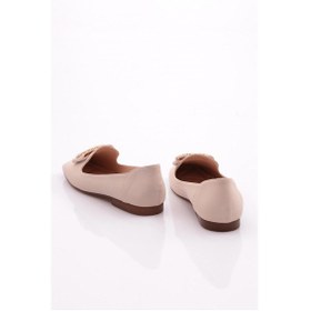 Resim Dgn K065 Kadin Tokali Babet Bej Nubuk 