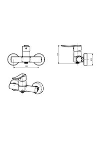 Resim Nova Duş Batarya Krom 