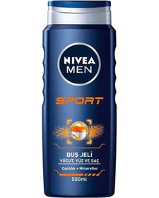 Resim Nivea Men Sport Erkek Saç Yüz ve Vücut Yıkama Jeli 500 ML 