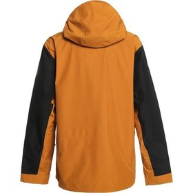 Resim Quiksilver Hlpro Carlson 3L Gore-Tex Erkek Kahverengi Snowboard Ceketi 