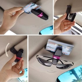 Resim Bucuks Araç İçi Güneşliğe Takılan 2'li Gözlük,kart,para Takmalık Aparat 