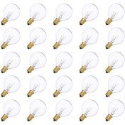 Resim Folinda 25 Adet Ip44 Su Geçirmez G40 Tungsten Ampul, 230v 7w Islak Beyaz Işık 2100k , E12 Tabanlı, Dekoratif Ve Dayanıklı 