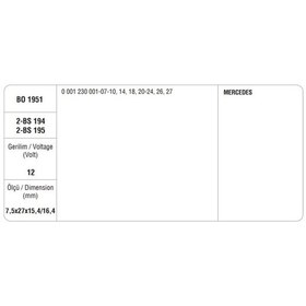 Resim Marş Kömürü Bosch Tipi Ym N11.13095 