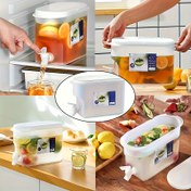 Resim 3.5 Litre Büyük Kapasiteli Musluklu İçecek Dispanseri – Limonata, Soda ve Şarap için Yazın Vazgeçilmez! Sıcakları Yenecek Mükemmel Mutfak Arkadaşı 