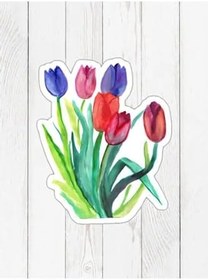 Resim Colorix Carpet Özel Kesim Çiçek Desenli Kaymaz Taban Paspas No: 130 Yeşil 60 x 70 