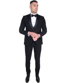Resim Cengiz İnler Erkek Sivri Yaka Yelekli Smokin 215141 001 