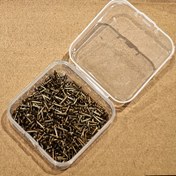 Resim 100 Adet Küçük Yuvarlak Başlı Çiviler, El Yapımı Donanım Aksesuarları Bağlantı Elemanları, İplik Sanatı Çivileri, Mini Çiviler 1 x 10mm/0.04"x0.4" (G-DXL), Bronz 