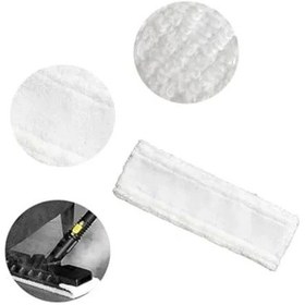 Resim Mikrofiber Temizleme Bezi Seti, Karcher Sc3 Buharlı Temizlik Makinesi İçin 