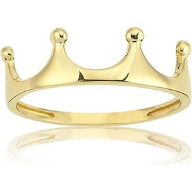 Resim Kral Tacı Modern Tasarım 925 Ayar Taşsız Gümüş Yüzük-Hediye Taşsı - 533401498 