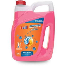 Resim Doill -39 / -40 Derece Hazır Karışım 3 Litre Organik Kırmızı Antifriz - G12 