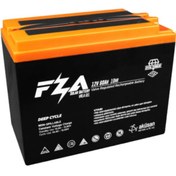 Resim FZA Siyah 12 V 60 Ah Jel Elektrikli Bisiklet Aküsü 