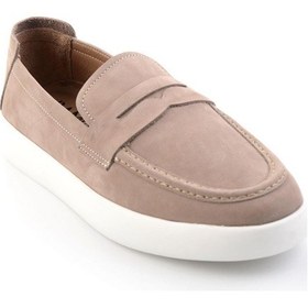 Resim Bambi Kum Hakiki Deri Erkek Loafer Ayakkabı E01396304501 Kum 