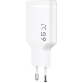 Resim Wiwu Wi-G035 Essen Slim Serisi GaN Tech PD Hızlı Şarj Özellikli Şarj Başlığı 65W - Beyaz 