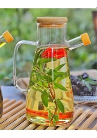 Resim River World 900 Ml'lik Borosilikat Camdan Yağlık Sosluk Sirkelik Çok Renkli 