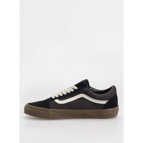 Resim Vans Vn000d5nbma1-Old Skool Siyah Deri Erkek Lifestyle Ayakkabı 