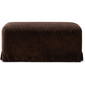 Resim Gala Pouff M Velvet - Velvet-Mustard / Removable Cover 