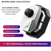 Resim Coofbe Profesyonel Şarjlı Bluetooth Bağlantılı Telefon Joystick Kontrol Gamepad Mobil Oyun Kolu Tetik 