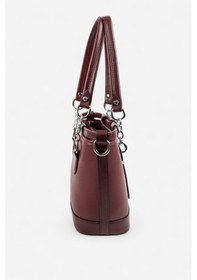 Resim Silver Polo Sp1155 Kadın El Çantası Düz Bordo-bordo 