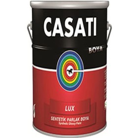 Resim Casati Lüx Sentetik Parlak Boya 0,75 Litre Beyaz Tüm Renkler Mevc 