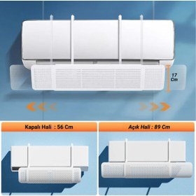 Resim MultiZone Hava Yönlendirici Ayarlanabilir Aparat Hava Perdesi Tak Çıkar Pratik Hava Dağıtıcı Kalkanı 