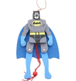 Resim Periboia Ahşap Sallanan Batman Figürü 