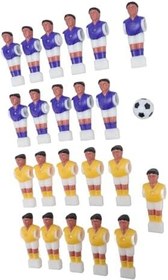 Resim Alomejor Foosball Erkek Yedek Masa Futbolcular Set Foosball Oyuncusu Yedek 22 parçalı Reçine Erkekler 1.4 inç Futbol Top 