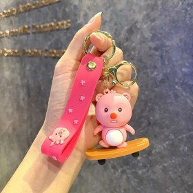 Resim OEMG Yeni Çizgi Film Animasyon Stitch Serisi Yumuşak Kauçuk Anahtarlık Bebek Çantası Kolye Anahtarlık Küçük Hediye (Yurt Dışından) 