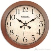 Resim Time Gold Ahşap Salon Ofis Duvar Saati 46 Cm Ahşap 