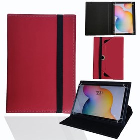 Resim essida Amazon Kindle Fire Hd 8" Uyumlu Tablet Dönebilen Standlı Tablet Kılıfı Kırmızı 