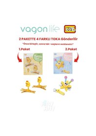 Resim 4'lü Saç Toka Seti Önce Birleştir,sonra Tak 2 Paket 4 Adet Gönderilir Yapı Toka Seti Ff 7110-7116 