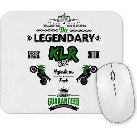 Resim Baskı Dükkanı Kawasaki KLR650 Off Road Mouse Pad 