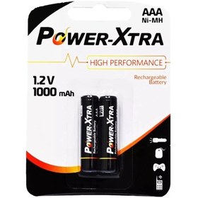 Resim Power-xtra Aaa 1.2v 1000 Mah Şarj Edilebilir Pil 2li Blister 