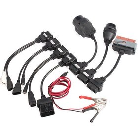 Resim Elm327 Araç Kablo Seti 8'li Obd2 Arıza Tespit 16 Pin Dönüştürücü 