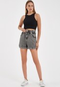 Resim Asfa Moda Kadın Siyah Fitilli Kolsuz Crop Top 2014 